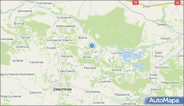 mapa Budki Łochowskie, Budki Łochowskie na mapie Targeo